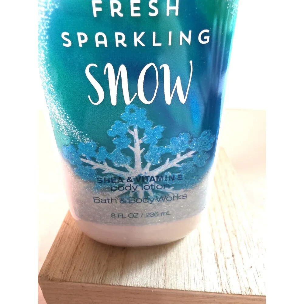 New Bath & Body Works Fresh Sparkling Snow Moisture Body Lotion Cream 8 oz